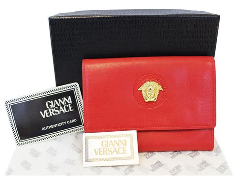 versace leather ladies wallet|gianni Versace wallet price.